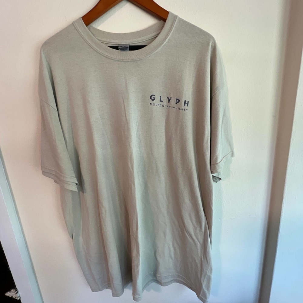 Glyph Molecular Whiskey Men’s XL promotional t-shirt